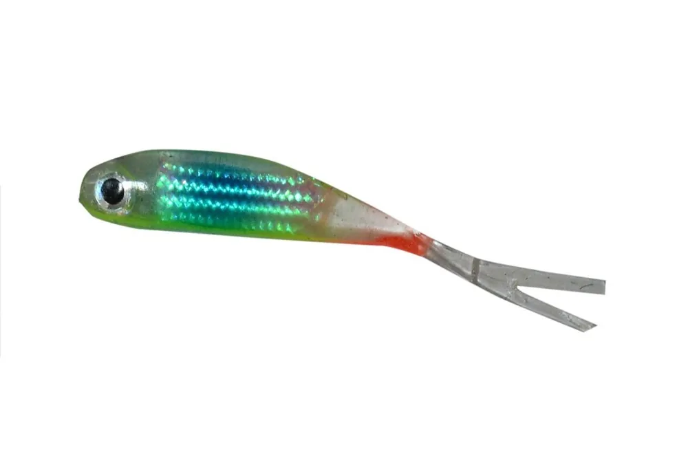 Gereduceerde Prijs Predator-Z Offspring Tail Killer gumihal halas aromával, 5cm, kék, piros, 5db