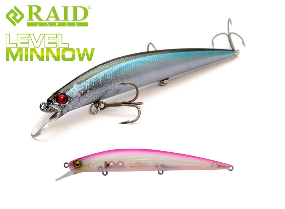 Laatste Kans Raid Japan Raid Level Minnow 125mm 14g 014 Skeleton Candy