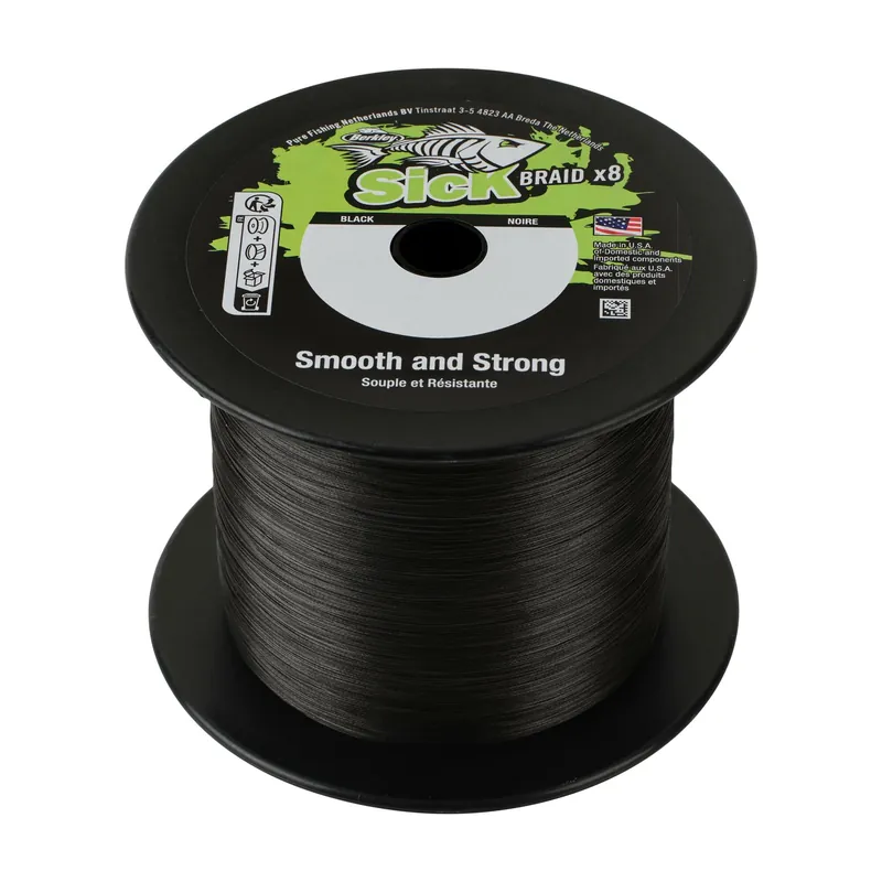 Alleen Vandaag Berkley Sick Braid; 2000m 2180yd, 0,19mm, 18kg 39lb , Black fonott pergető zsinór
