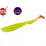 Laatste Versie Molix RA Shad 4.5" / 639 - UV Tournament Chartreuse Orange Tail gumihal