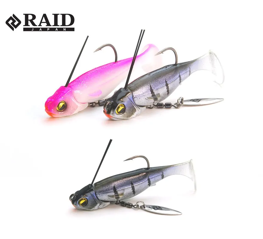 Seizoensaanbieding RAID JAPAN Head Swimmer Libero Gumihal 60mm 10g