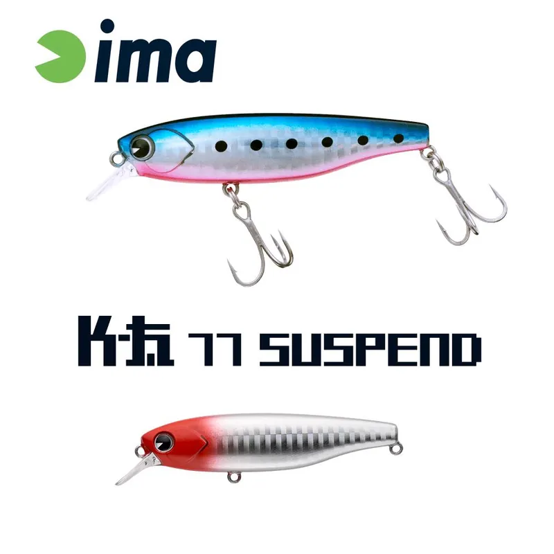 Ima K-Fat 77 Suspend 77mm 12g 001 Red Head wobbler Tijdelijk Beschikbaar