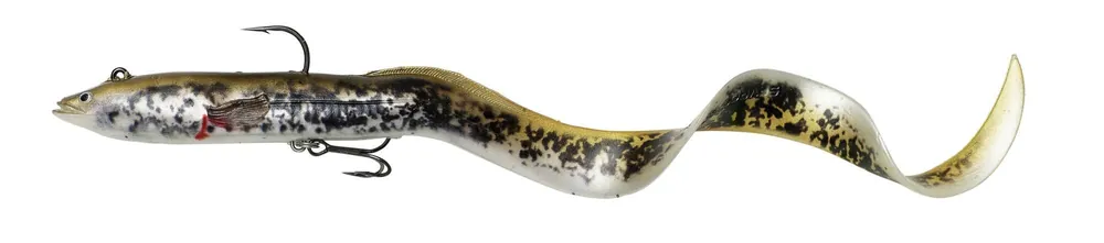 Savage Gear 4D REAL EEL 20CM 38G S OLIVE/PEARL PHP gumihal Populair