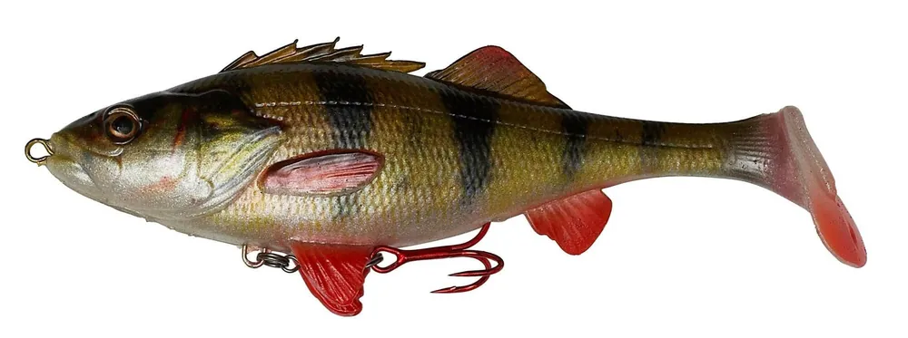Beperkte Voorraad Savage Gear 4D PERCH SHAD 17.5CM 67G SS PERCH gumihal