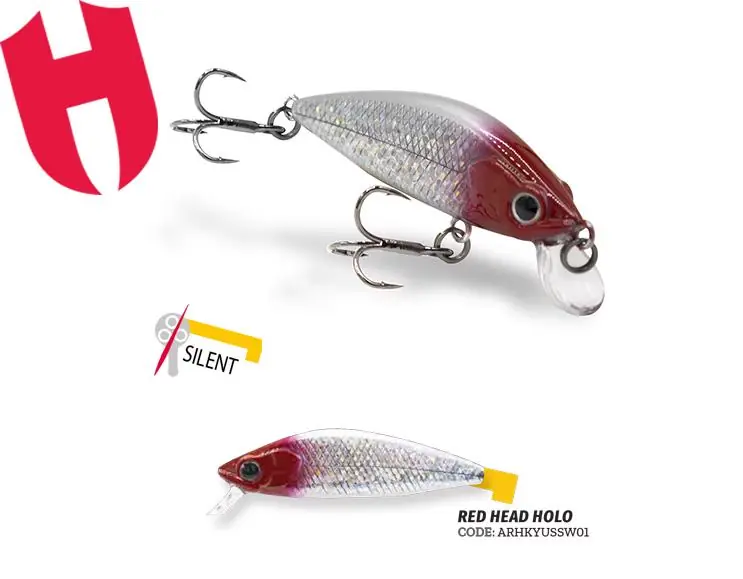 Herakles Yume 50S Sw 5cm 4.3g Red Head Holo wobbler Meest Verkocht