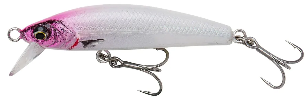 Savage Gear GRAVITY MINNOW 5CM 8G FS PINK HEAD wobbler Snelle Levering
