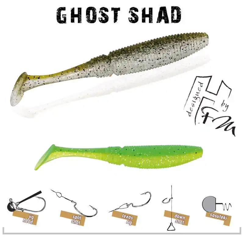 Herakles Ghost Shad 5cm Lemon Shad Merkproduct