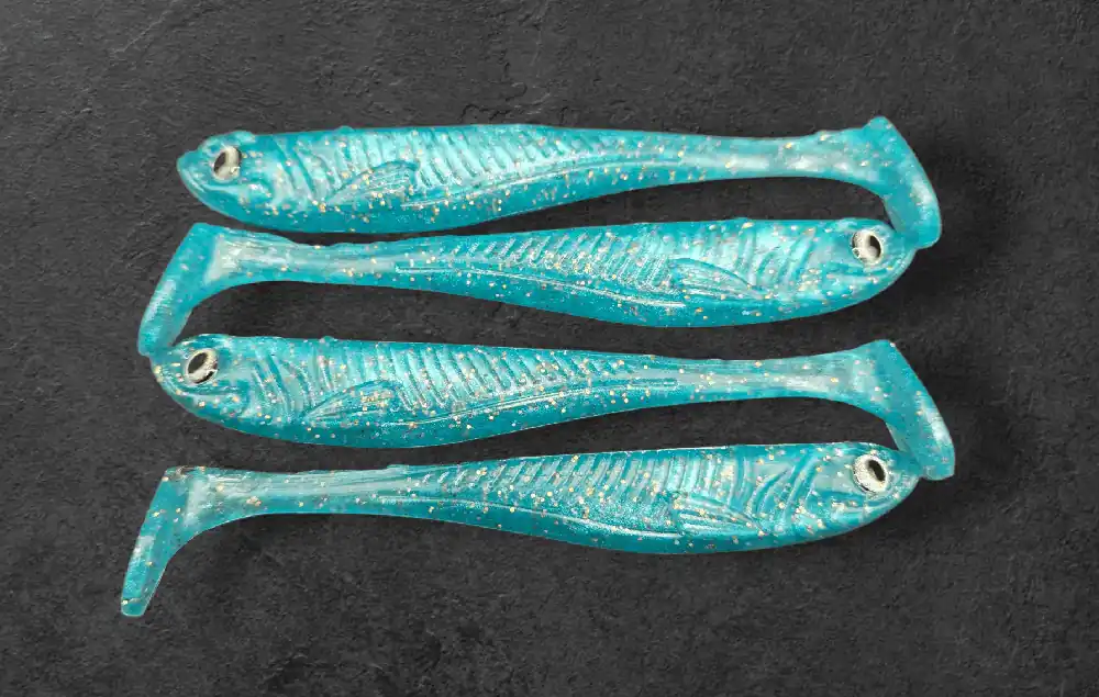 Aanbieding Alpha Tackle Avci Blue Crystal arany csillámokkal / 9cm