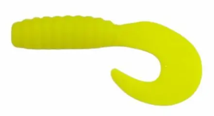 Koopje Trabucco Yummy Bait Curly Tail yellow 8db plasztik csali