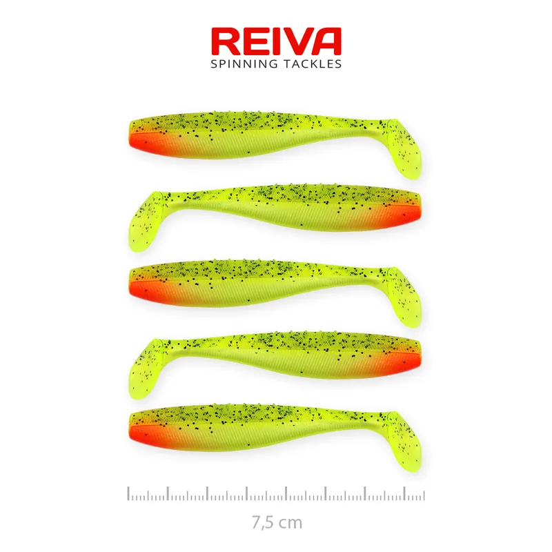 Reiva Flat Minnow shad 7,5cm 5db/cs (Watermelon) Must-Have