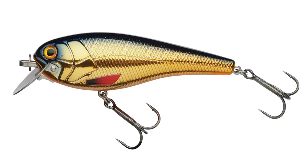 Laatste Versie Abu Garcia Beast Hi-Lo floating 9cm 22.4g Gold Black Orange wobbler