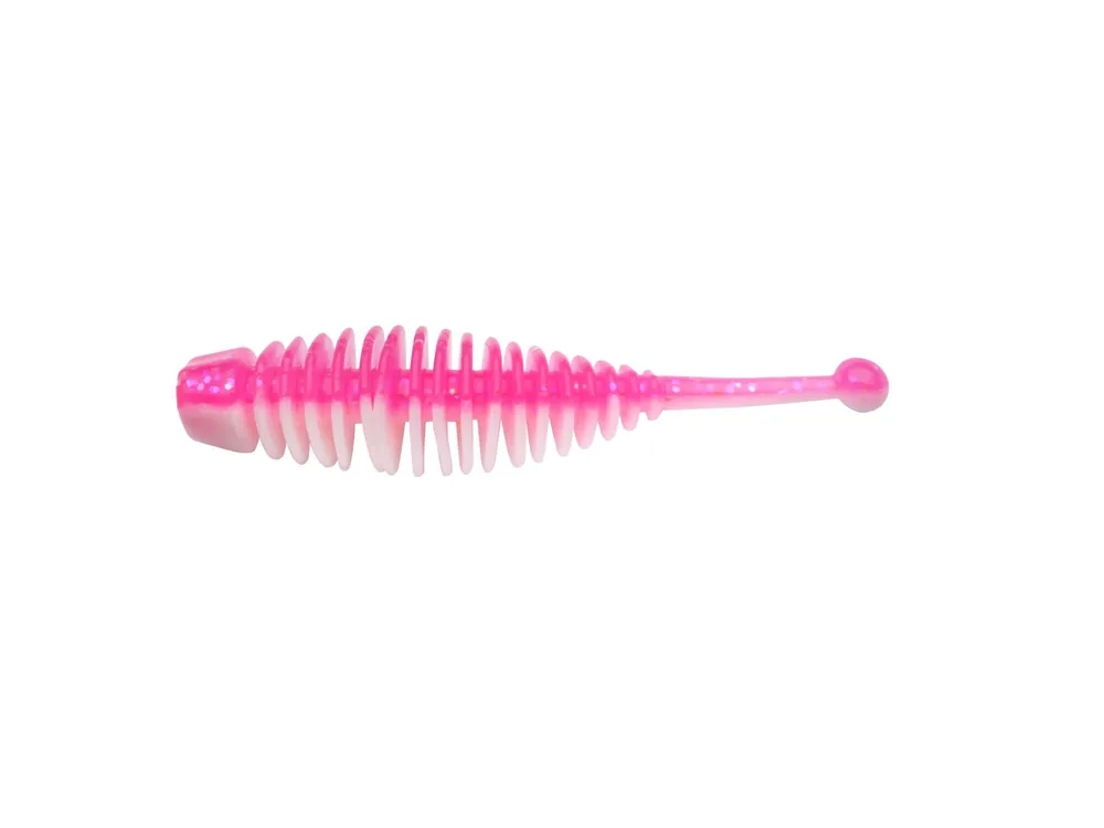 Exclusieve Aanbieding Berkley PowerBait PWRBT PWR Naiad 30mm Pink/White gumihal