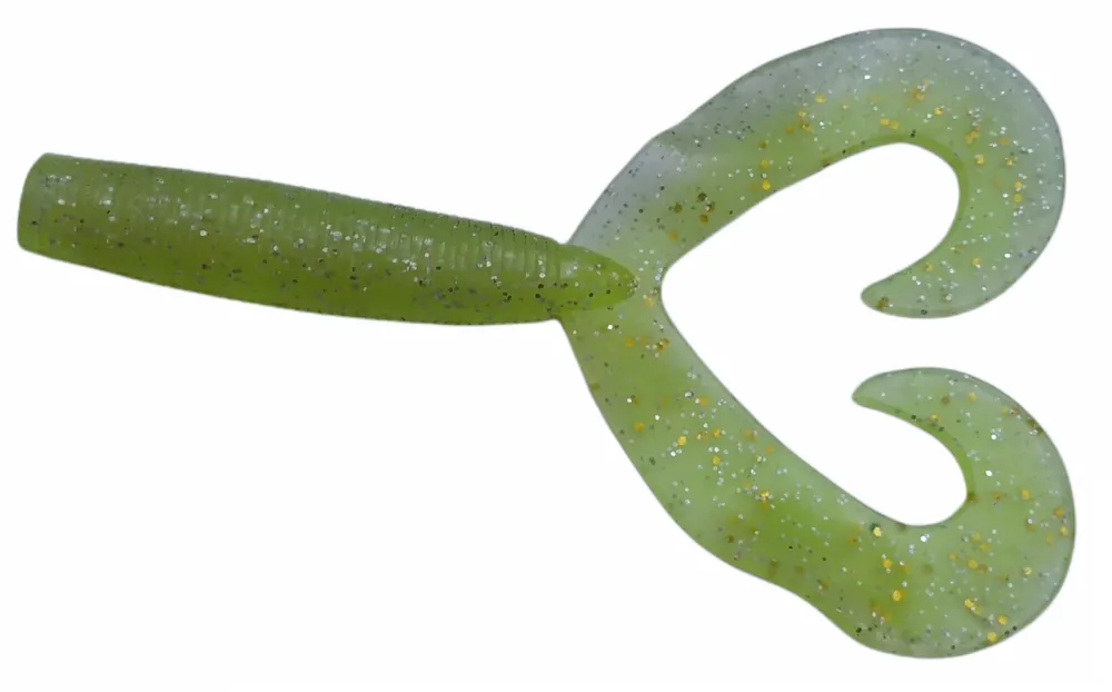 Premium Rapture Twin Grub 9cm chartreuse ghost 10db plasztik csali