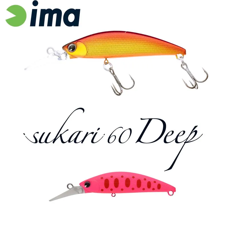 Ima Sukari 60 Deep 60mm 8g 018 Pink Yamame wobbler Beste Prijs