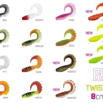 Aanbieding Gumihal Delphin TWISTA UVs / 5db (8cm/BOOTY)