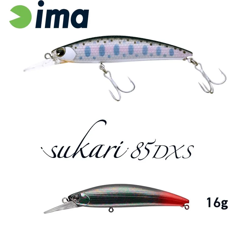 Weekendaanbieding Ima Sukari 85Dxs 83mm 16g 014 Titanium Black 2 wobbler