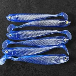 Beperkt Aanbod Alpha Tackle Sardine Deep Blue fekete csillámokkal / 10cm