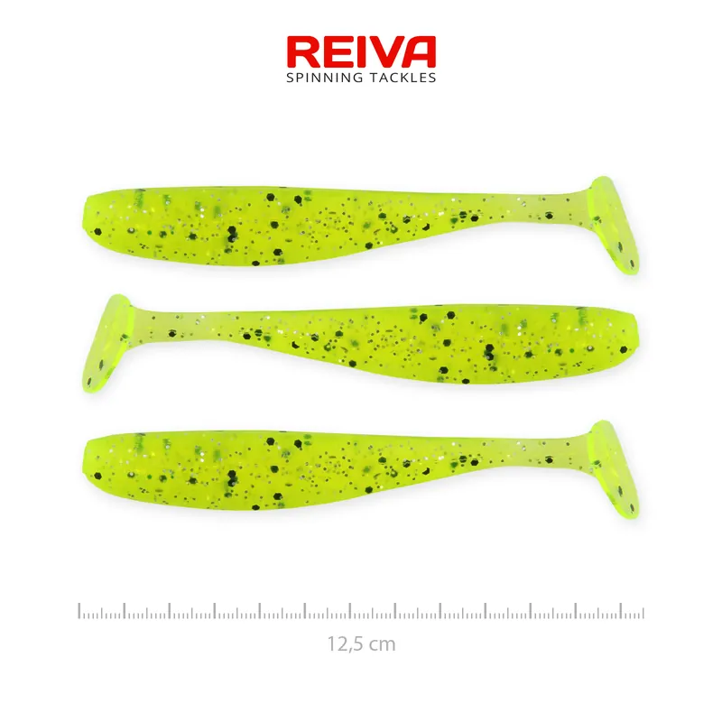 Tijdelijk Beschikbaar Reiva Flash Shad 12.5cm 3db/cs (Poppy green)