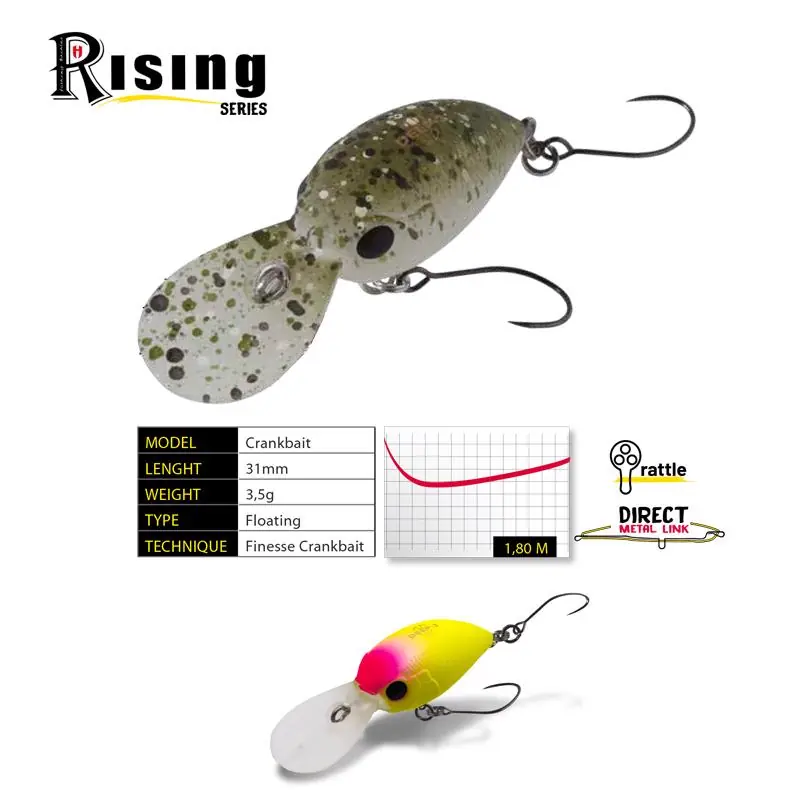 Koopje Herakles Deep-J F 3.1mm 3.5g Chartreuse Pink Head crank