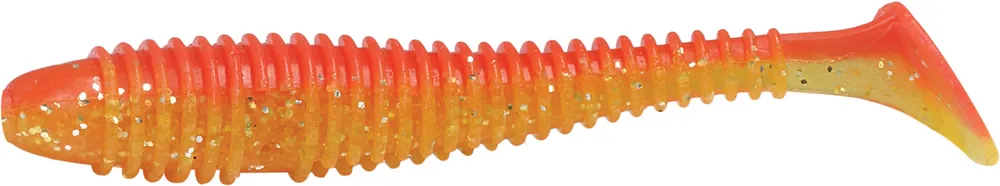 Direct Beschikbaar Rapture Ribbed Swing Shad 7cm red-yellow 12db plasztik csali