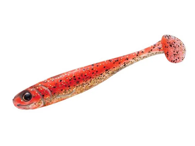 Major Craft Stabi Shad Slim 4" 10.2cm 003 Orange Gold Nieuw