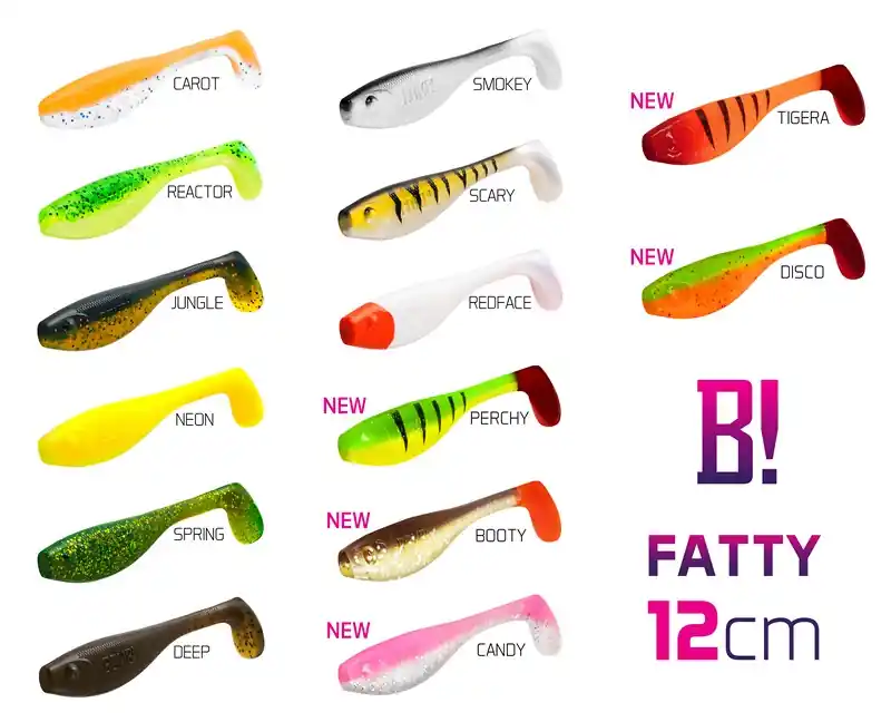 Koop Vandaag Delphin BOMB! Gumihal Fatty / 5db (12cm/DISCO)