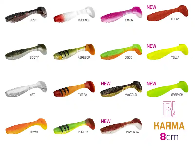 Populair Gumihal Delphin KARMA UVs / 5db (8cm/BERRY)