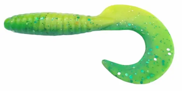 Rapture Fun Tail Grub 8.5cm green lime plasztik csali Laatste Kans