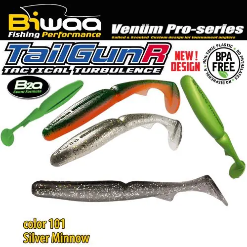 Biwaa Tailgunr 4.5" 11.5cm 101 Silver Minnow Tijdelijk Beschikbaar