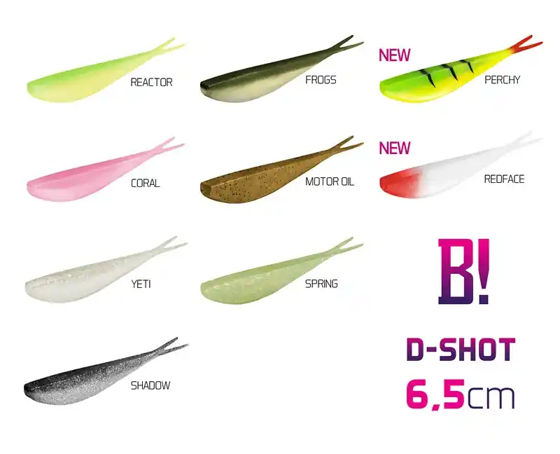 Actieprijs Delphin BOMB! Gumihal D-SHOT / 5db (6,5cm/Motor Oil)