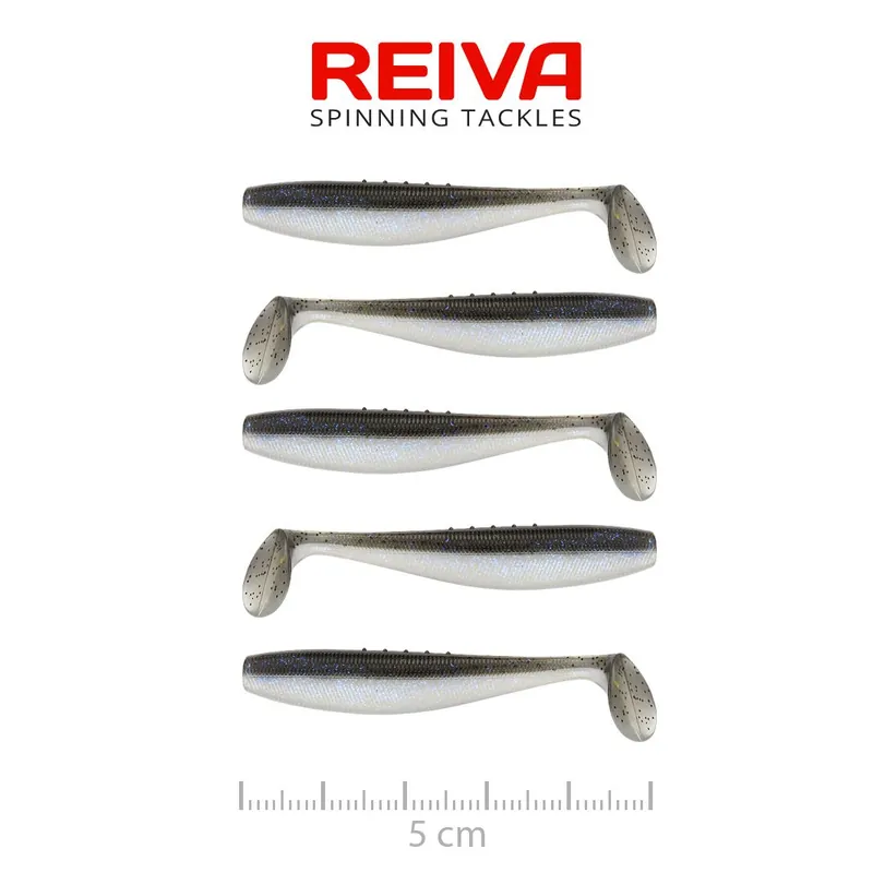 Reiva Flat Minnow Shad 5cm 5db/cs (Magic Fish) Veilige Betaling