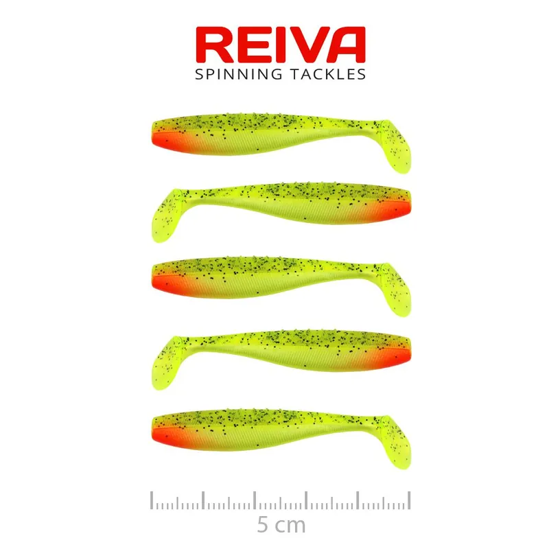 Voordeelprijs Reiva Flat Minnow Shad 5cm 5db/cs (Watermelon)