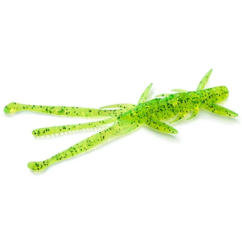 FISHUP Shrimp 3.6" (7pcs.), 026 - Flo Chartreuse/Green Hoge Kwaliteit