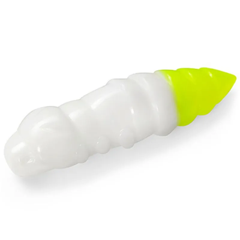 FISHUP Pupa 1.2" (10pcs.), 131 - White/Hot Chartreuse Shop Nu