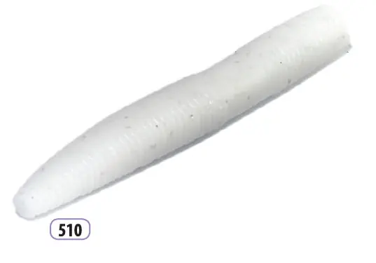 Trabucco Slurp Bait Fat Trout Worm white glitter 10db Rechtstreeks Van De Fabrikant