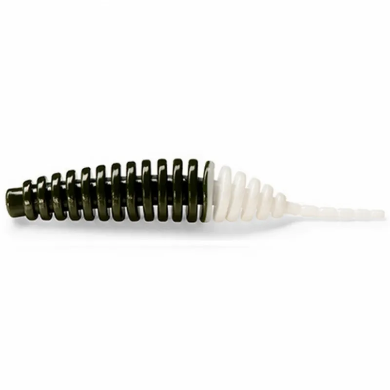 Korting Fishup_Tanta 1.5" 10Pcs. 140 - Dark Olive/White gumiféreg
