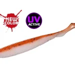 Molix RA Shad 3.8" / 648 - UV Orange White gumihal Meest Verkocht