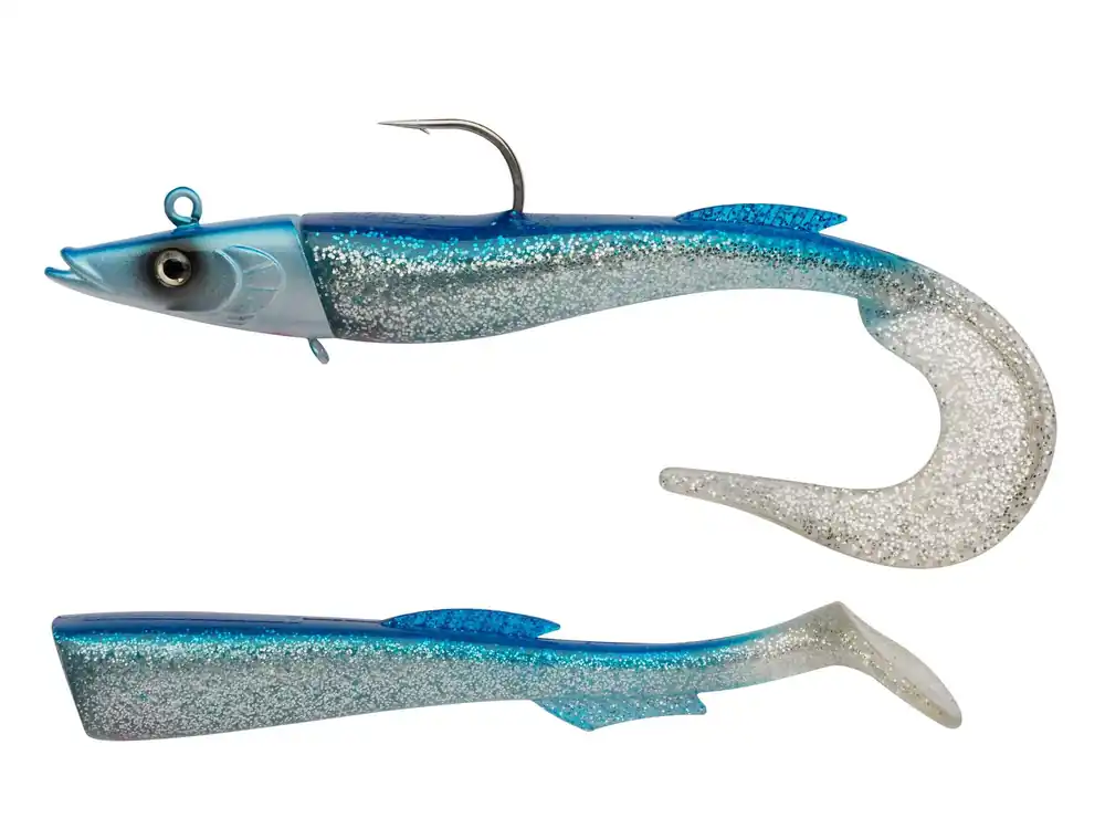 Exclusieve Aanbieding Berkley PowerBait Power Sandeel 15cm - 20g Metallic Blue gumihal