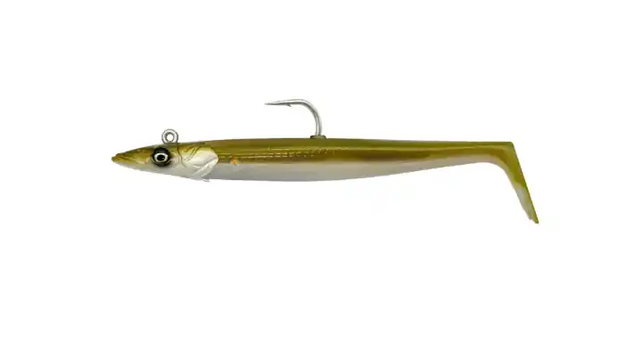 Merkproduct Savage Gear SANDEEL V2 BULK 12CM 22G S KHAKI gumihal