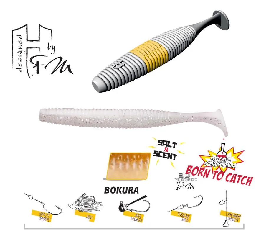 Koopje Herakles Fat Shad-Ow105 4.2" 10.5cm Bokura