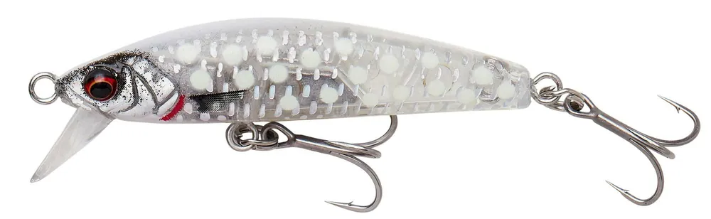 Shop Nu Savage Gear GRAVITY MINNOW 5CM 8G FS CRYSTAL W GLOW wobbler