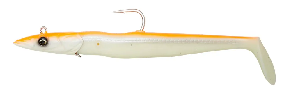 Savage Gear SANDEEL V2 23.5CM 175G ORANGE GLOW 2P1 gumihal Finale Uitverkoop