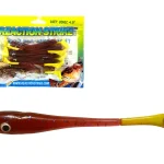Dagaanbieding Arno Sphere Minnow Claret-Yellow 11Cm 10db/cs gumihal