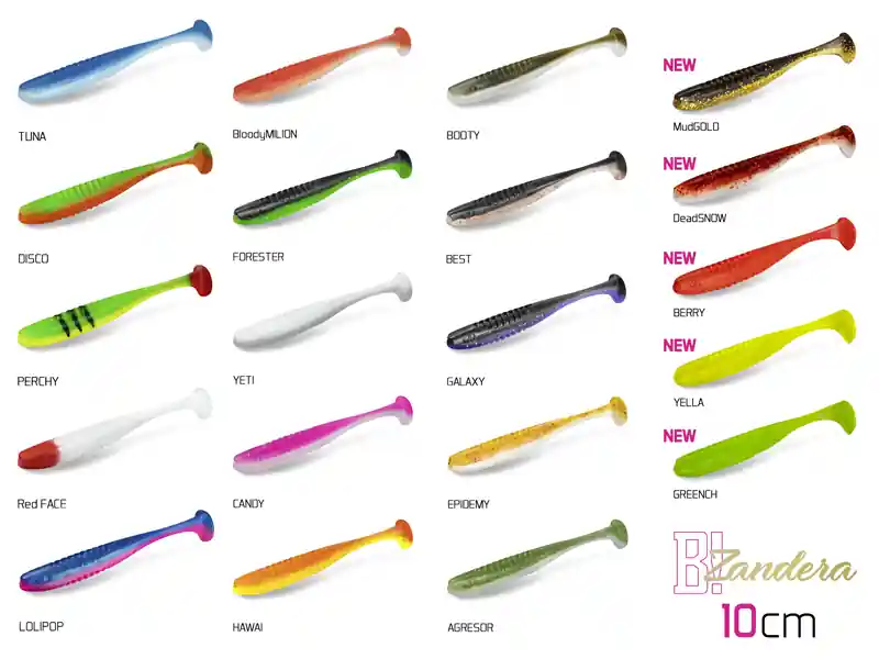 Gumihal Delphin ZANDERA UVs / 5db (10cm/PERCHY) Hoge Kwaliteit