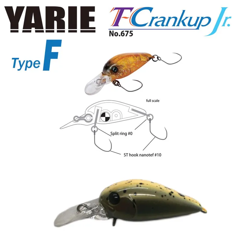Yarie Jespa Yarie T-Crankup Jr 675 Type F 28mm 1.8g C28 Ca Uny Laatste Kans