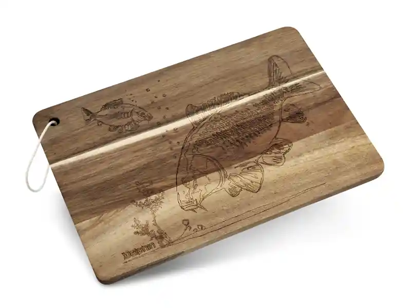 Weekendaanbieding Delphin CarpBOARD Dekoratív konyhai vágódeszka