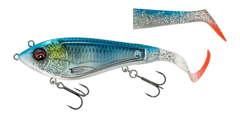Savage Gear DEVIATOR TAIL 20CM/87G SS BLUE CHROME jerkbait wobbler Merkproduct