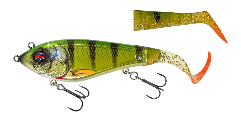 Dagaanbieding Savage Gear DEVIATOR TAIL 16.5CM/48G SS CHROME PERCH jerkbait wobbler