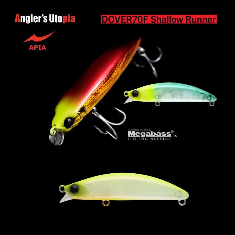 Laatste Kans Apia Dover 70F Shallow Runner 70mm 8.5g 02 Chart Back Pearl