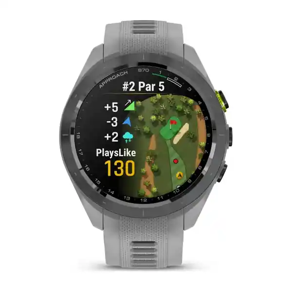 Garmin Approach S70 okosóra (42mm) fekete kerámia púderszürke szilikon szíjjal Veilige Betaling